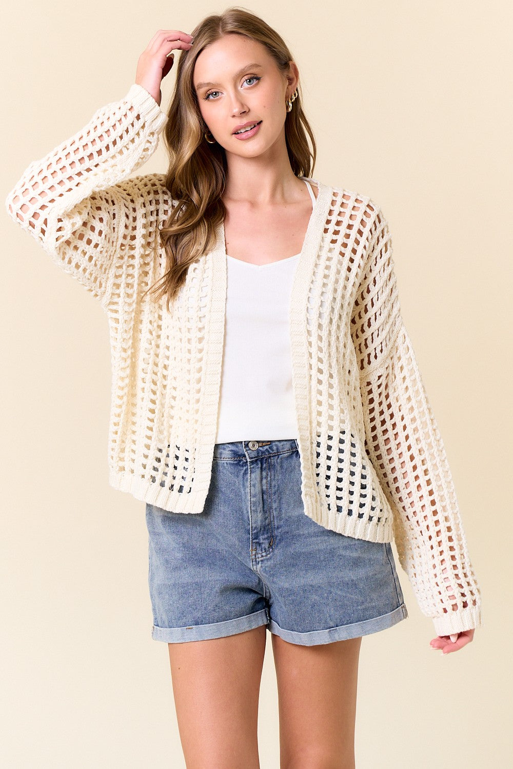 Open Knit Cardigan