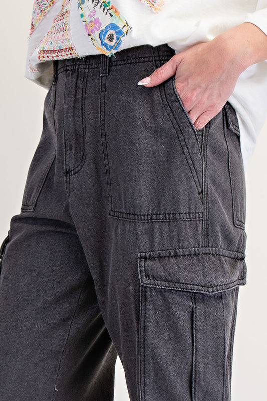 Wide Leg Cargo Pants