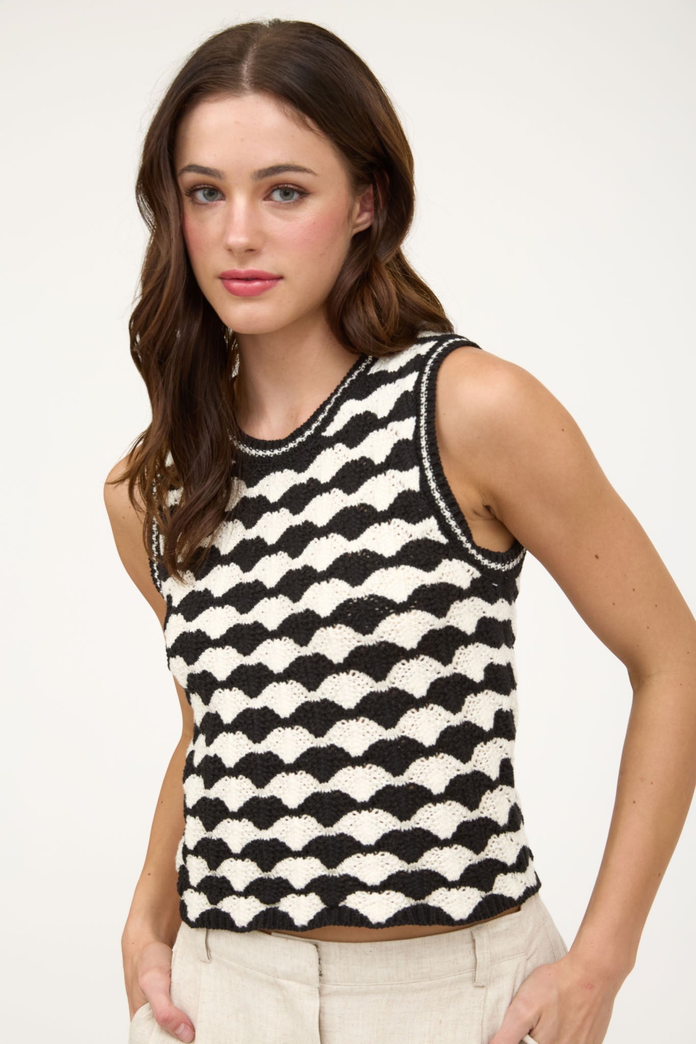 Poppy & Preppy Sweater Top