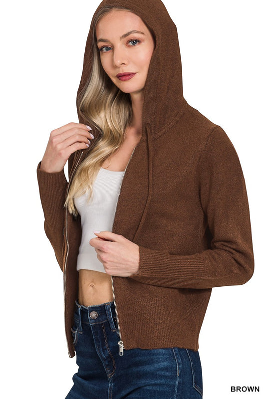 Chocolate Zip Up Hoodie