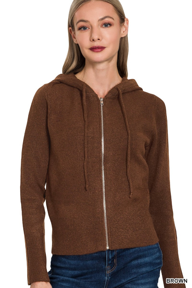Chocolate Zip Up Hoodie