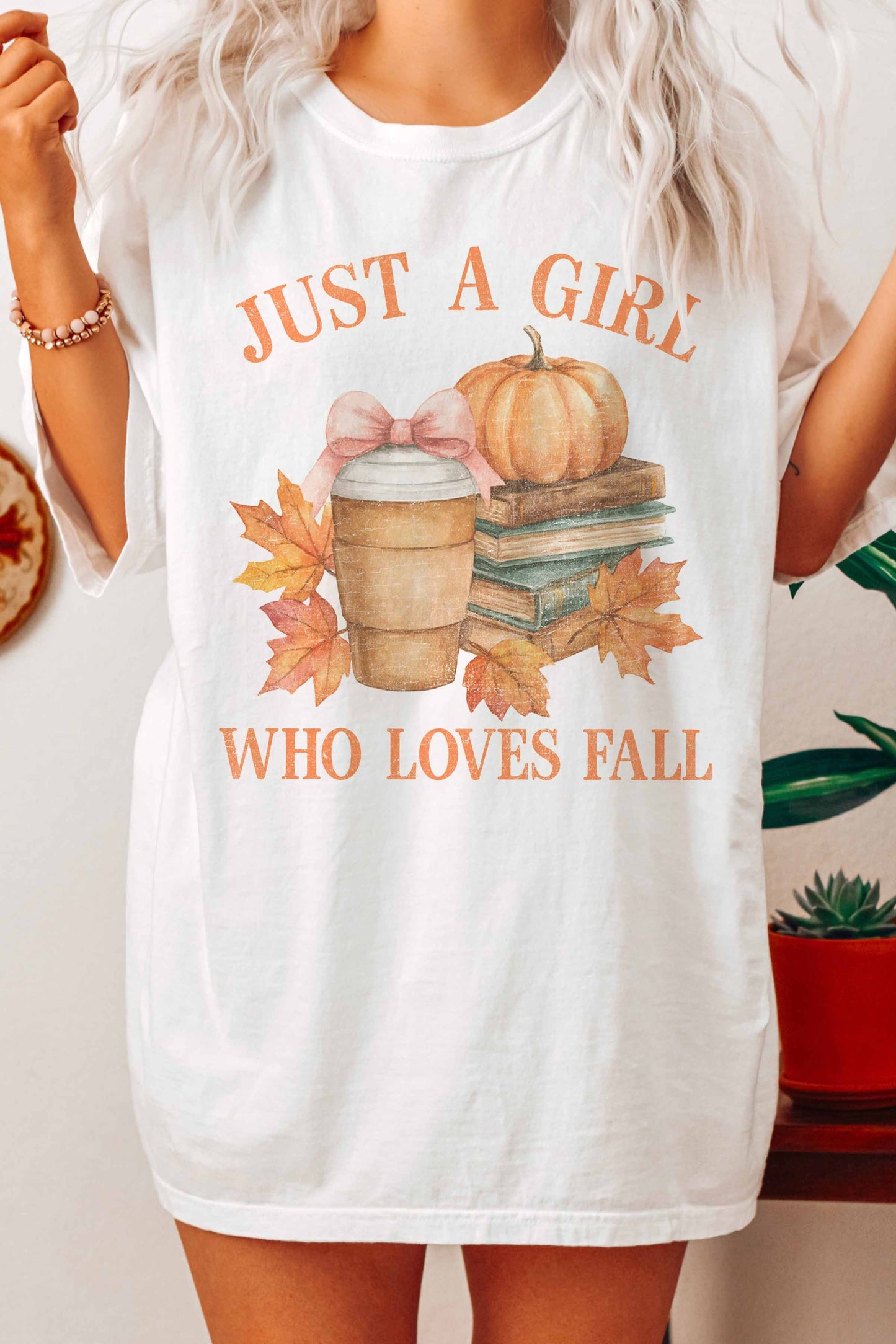 Just A Girl Who Loves Fall Graphic Tee