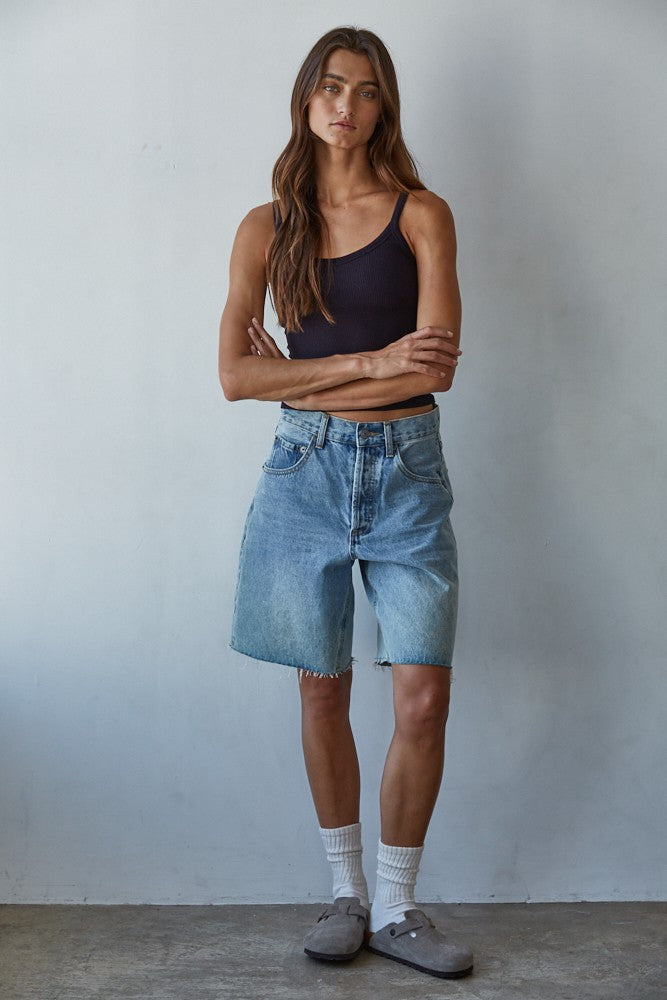 Built-In Ribbed Yoga Tank Top-Multi