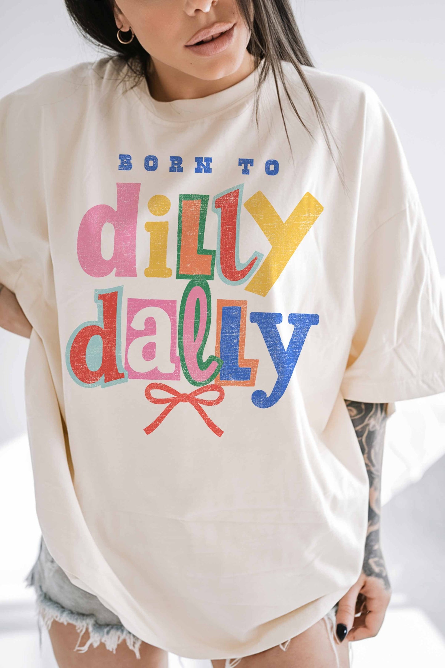 Dilly Dally Shirt-SAND