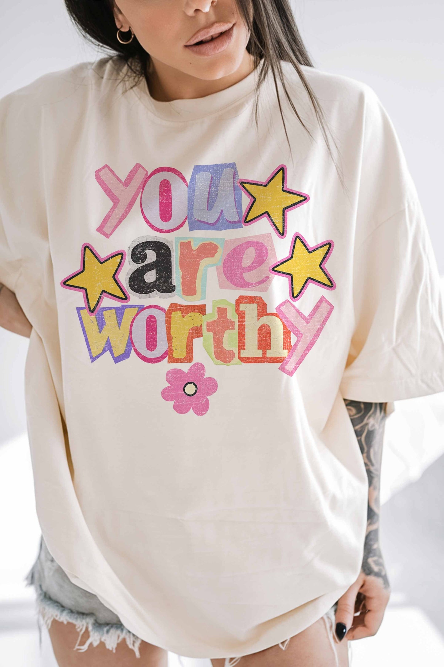 You Are Worthy Top-Ivory