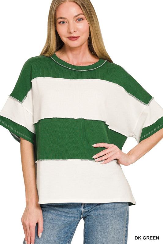 Sunny Days Striped Top-Multi