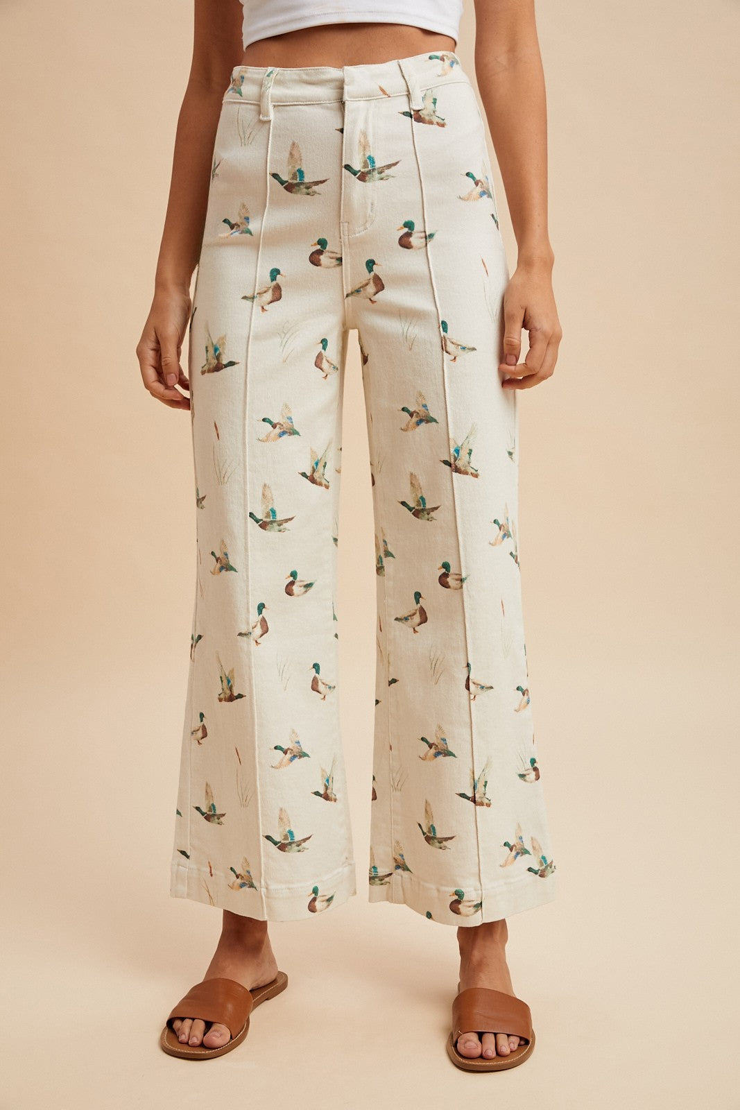 Mallard Printed Stretchy Jeans