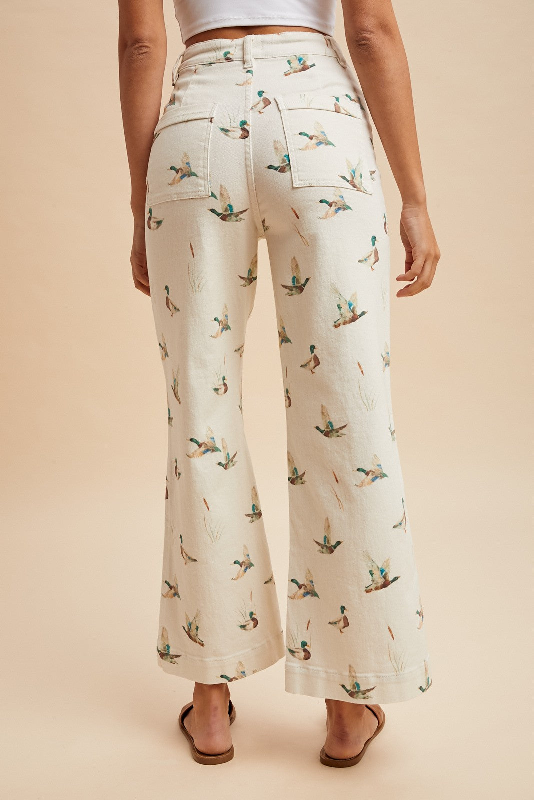 Mallard Printed Stretchy Jeans