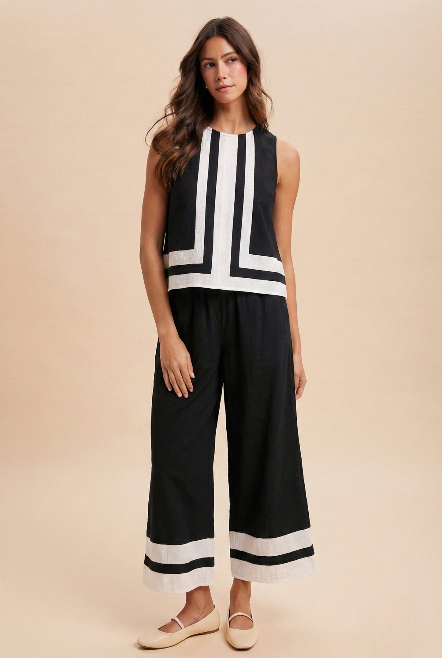 Linen Color Block Set