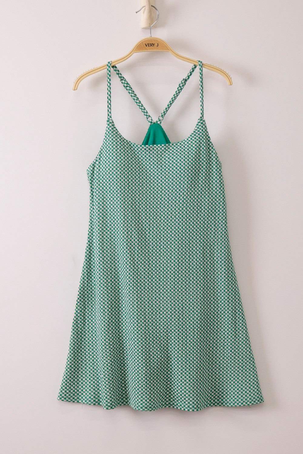 Green Textured Golf Dress