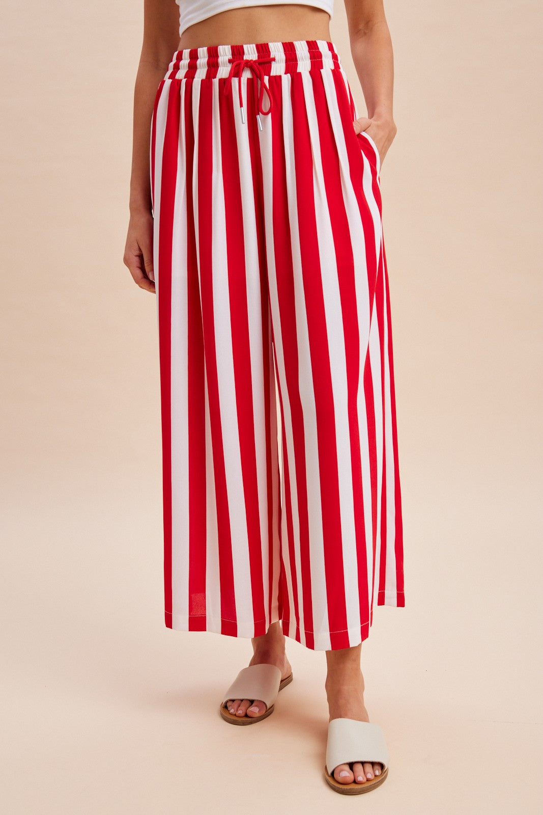 Wide Striped Pants