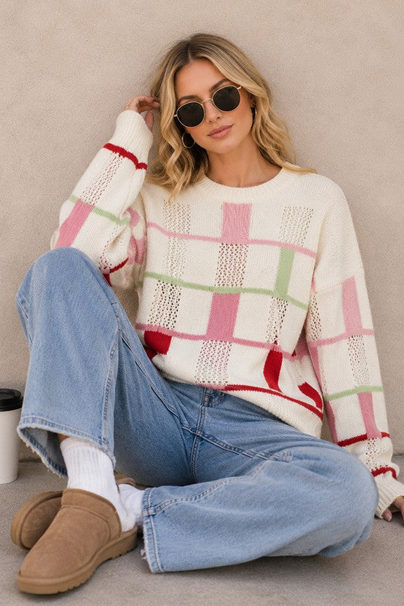 Color Block Fall Sweater