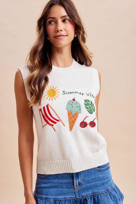 Summer Vibes Sweater Vest