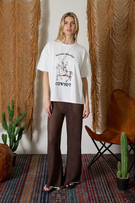 Cowboy Oversized Graphic Shirt