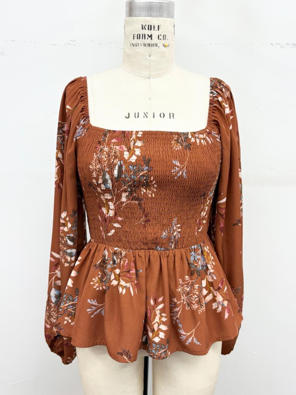 Autumn Peplum Family Top
