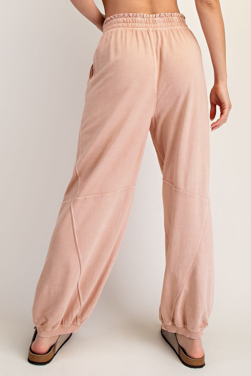 Mineral Washed Terry Butter Jogger Pants