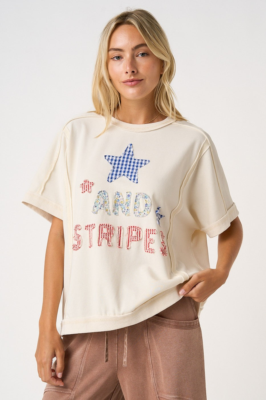 Stars & Strips Patchwork Top