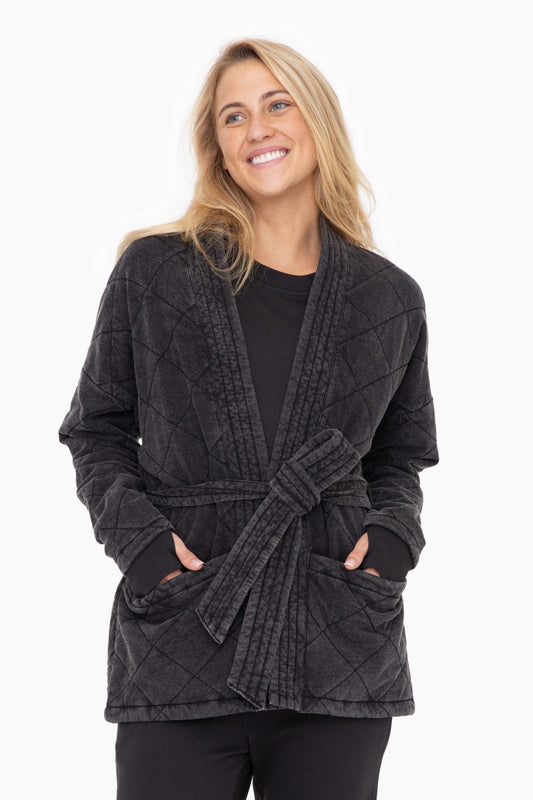 Quilted Wrap Jacket