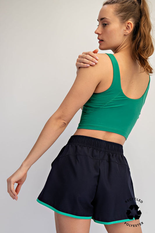 Buttery Soft Sports Bra-Green