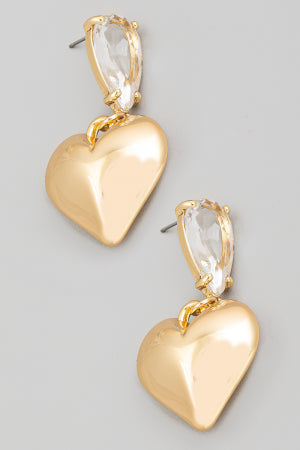 Heart Drop Earrings