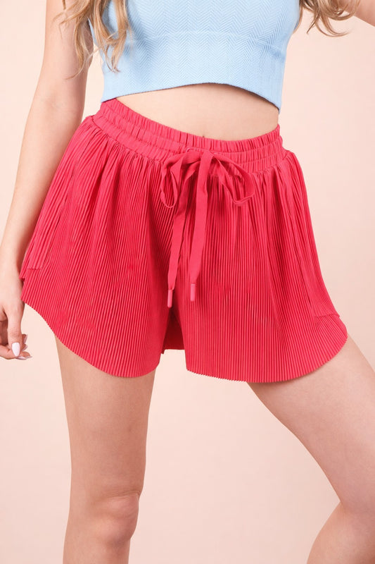 Pleated Comfy Shorts with Pantie Liners