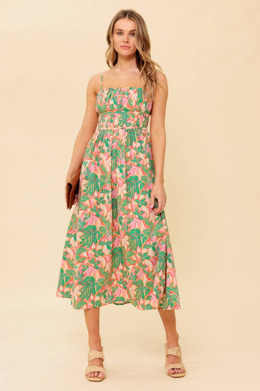 Summer Garden Midi Dress