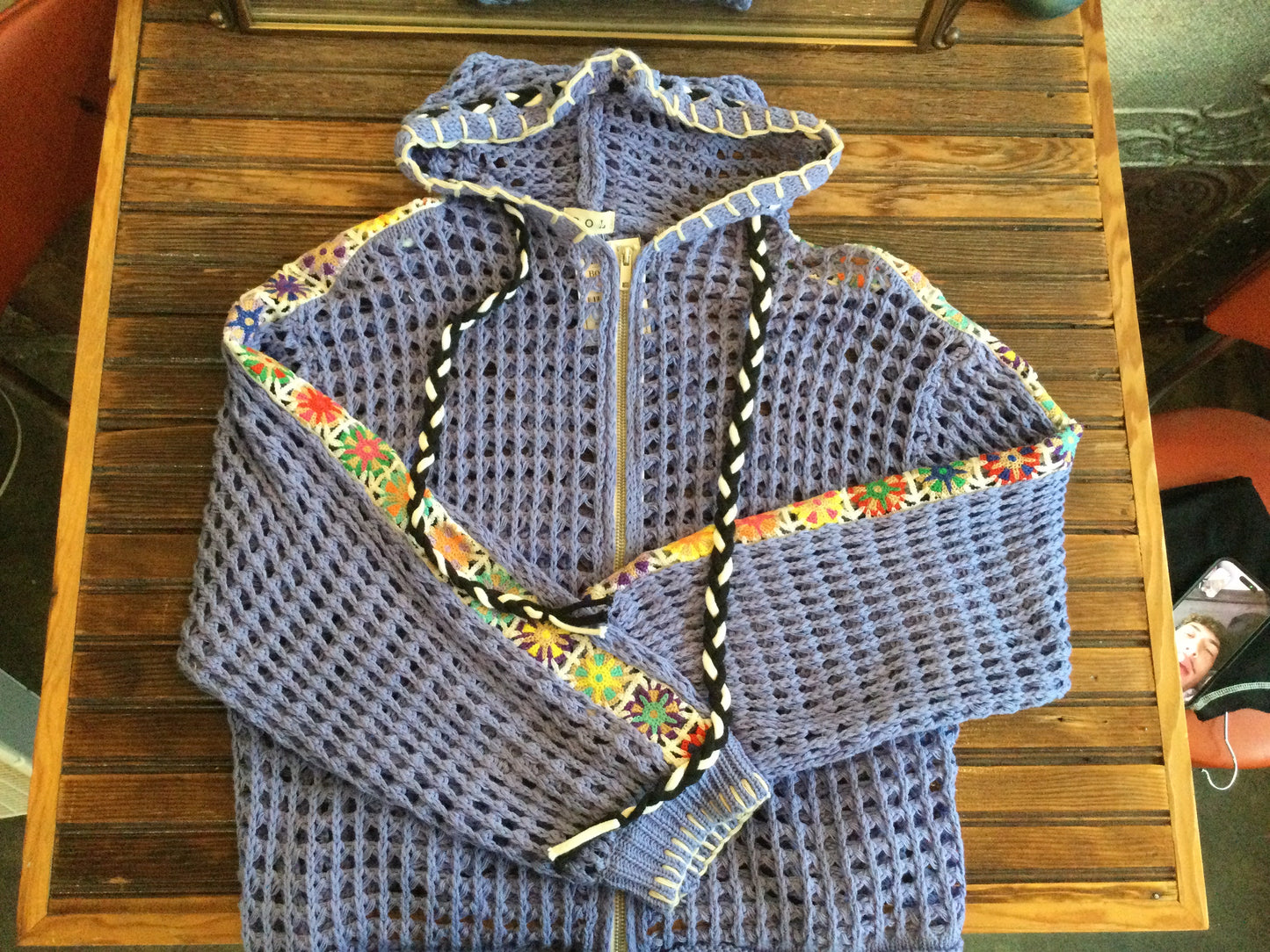 Pretty Purple Crotchet Jacket