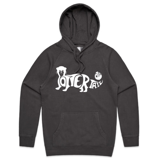 Bobber the Otter Hoodie-Faded Black