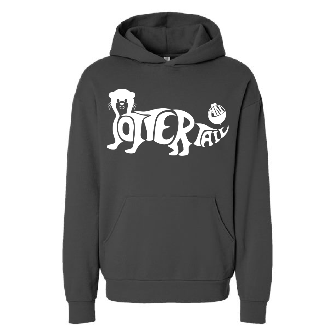 Bobber the Otter Hoodie-Faded Black