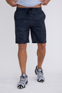 Men's Active Shorts-Dark Ocean