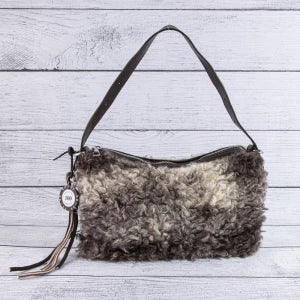 Plush Sherpa Shoulder Bag-Multi