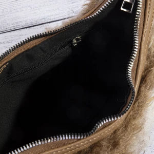 Plush Sherpa Shoulder Bag-Multi