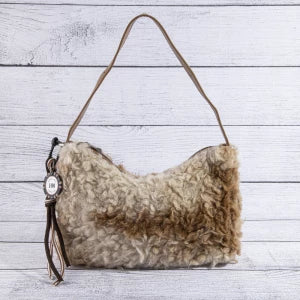 Plush Sherpa Shoulder Bag-Multi