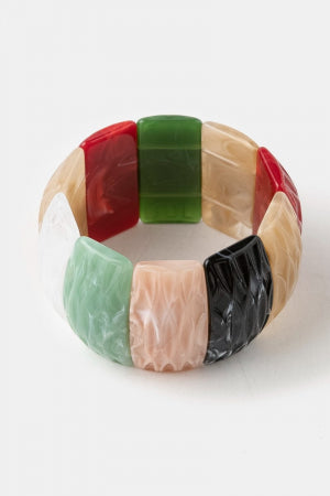 Multi Color Chunky Bracelet