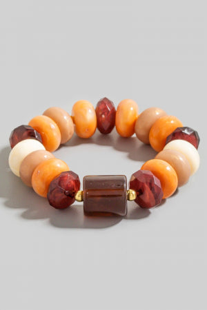 Mixed Marble Resin Beads Bracelet