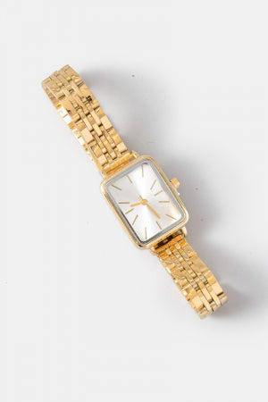 Minimalist Rectangle Watch-Gold