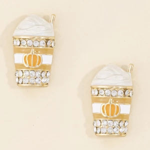 Pumpkin Spice Latte Earrings