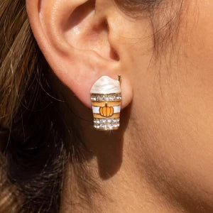Pumpkin Spice Latte Earrings