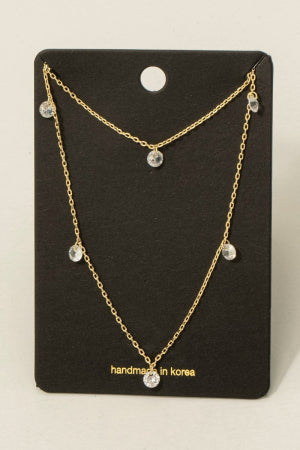 Crystal Drip Necklace