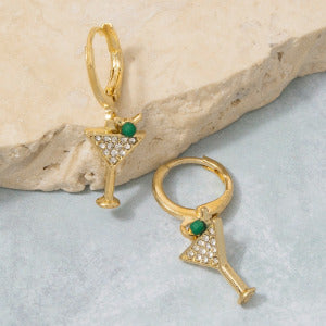 Martini Charm Earrings