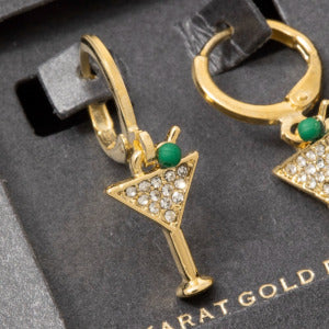 Martini Charm Earrings