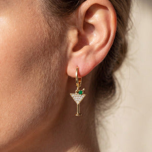 Martini Charm Earrings