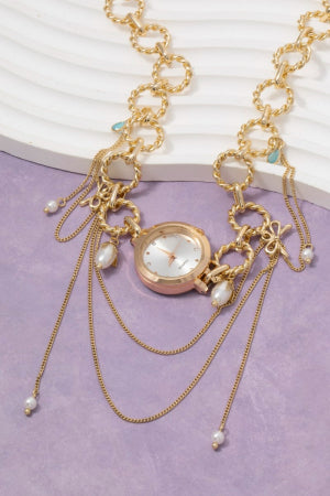 Watch Necklace Layers