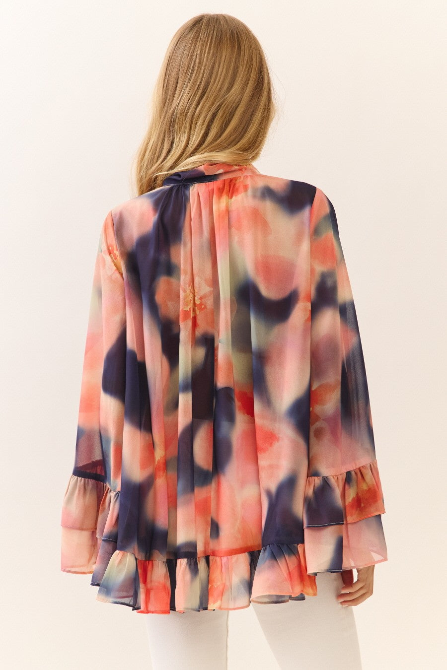 Watercolor Flowing Blouse