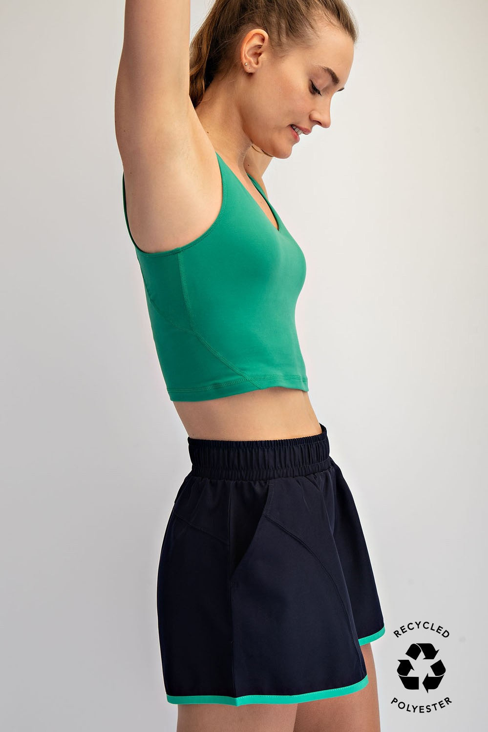 Buttery Soft Sports Bra-Green