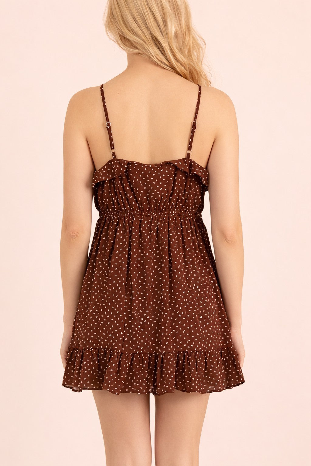 Mocha Dot Dress