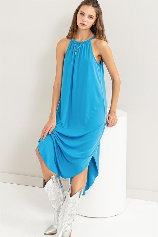 Bright Blue Cute Dress