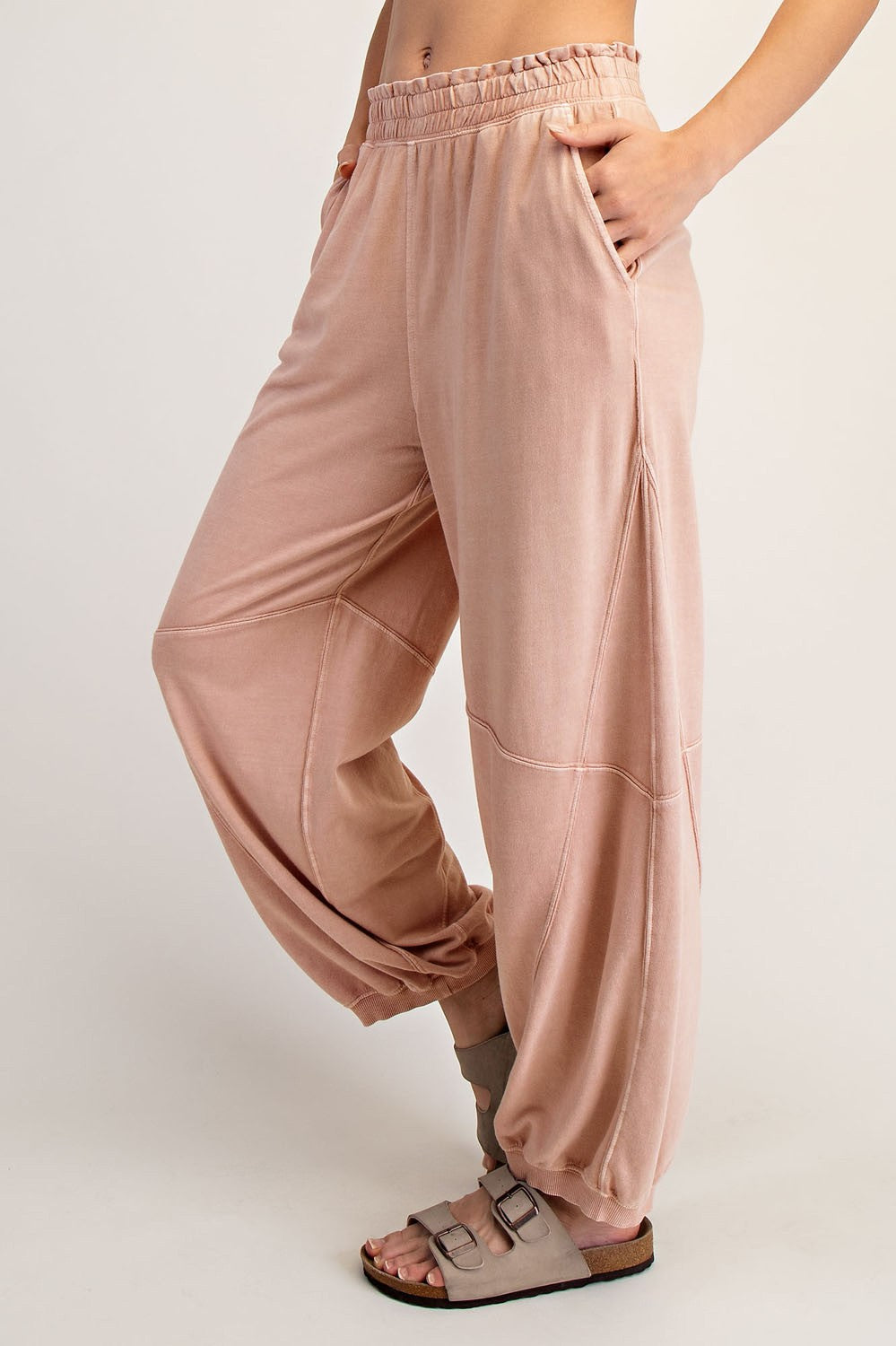 Mineral Washed Terry Butter Jogger Pants