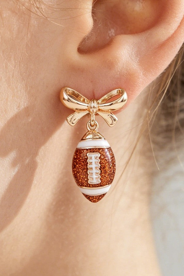 Game Day Football Earrings