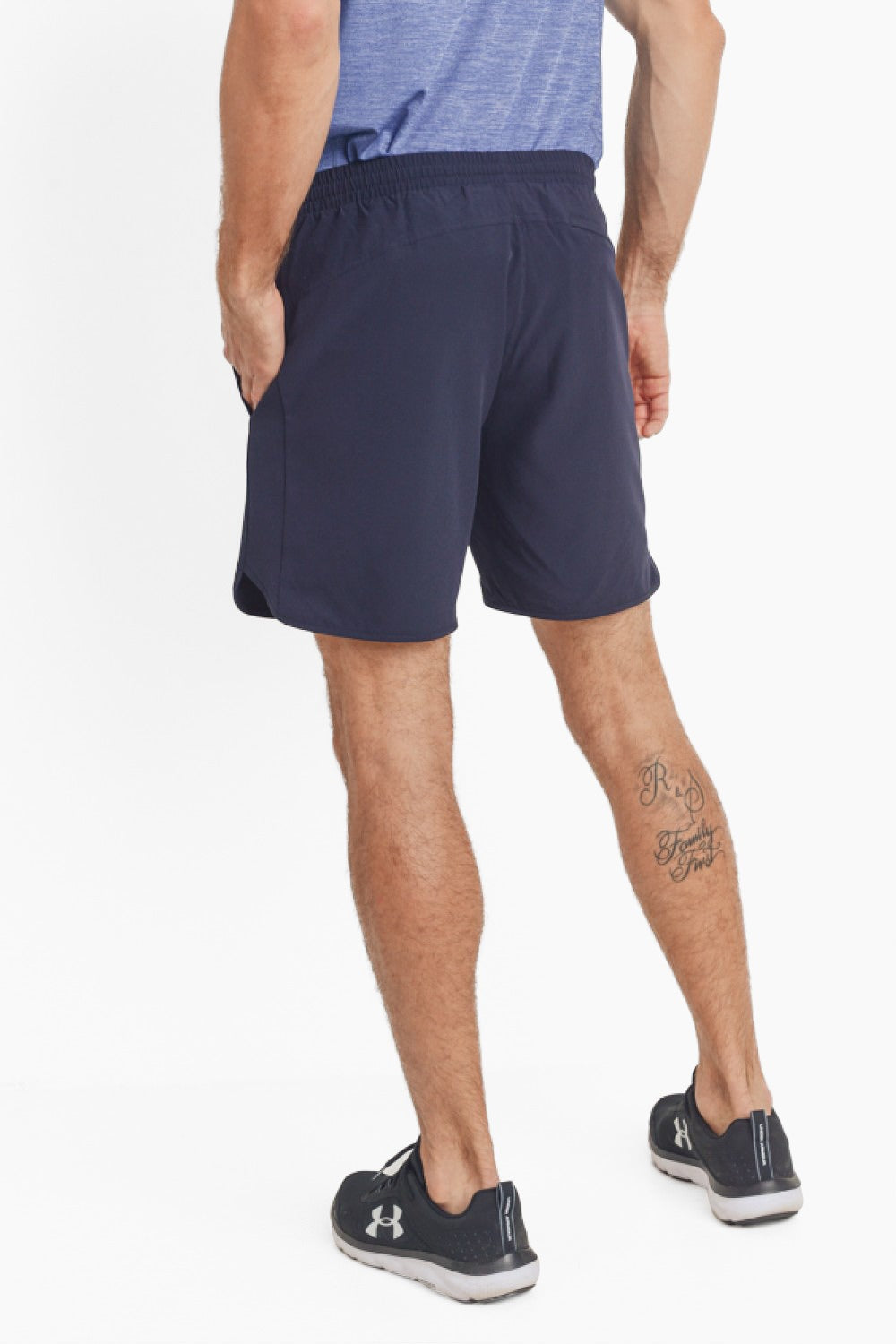 Ride the Wave Men's Shorts-Navy Blue